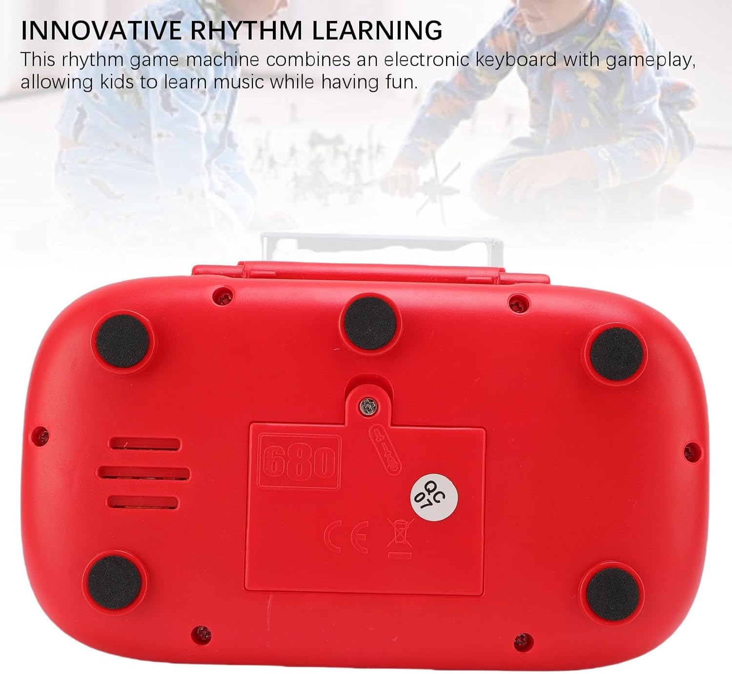 Music Rythem Game Machine|Handheld Fast Push Electronic Piano Toy with Music and Light