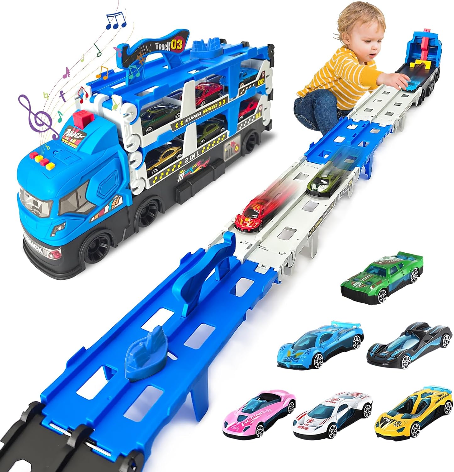Carrier Truck Race Track - Toys