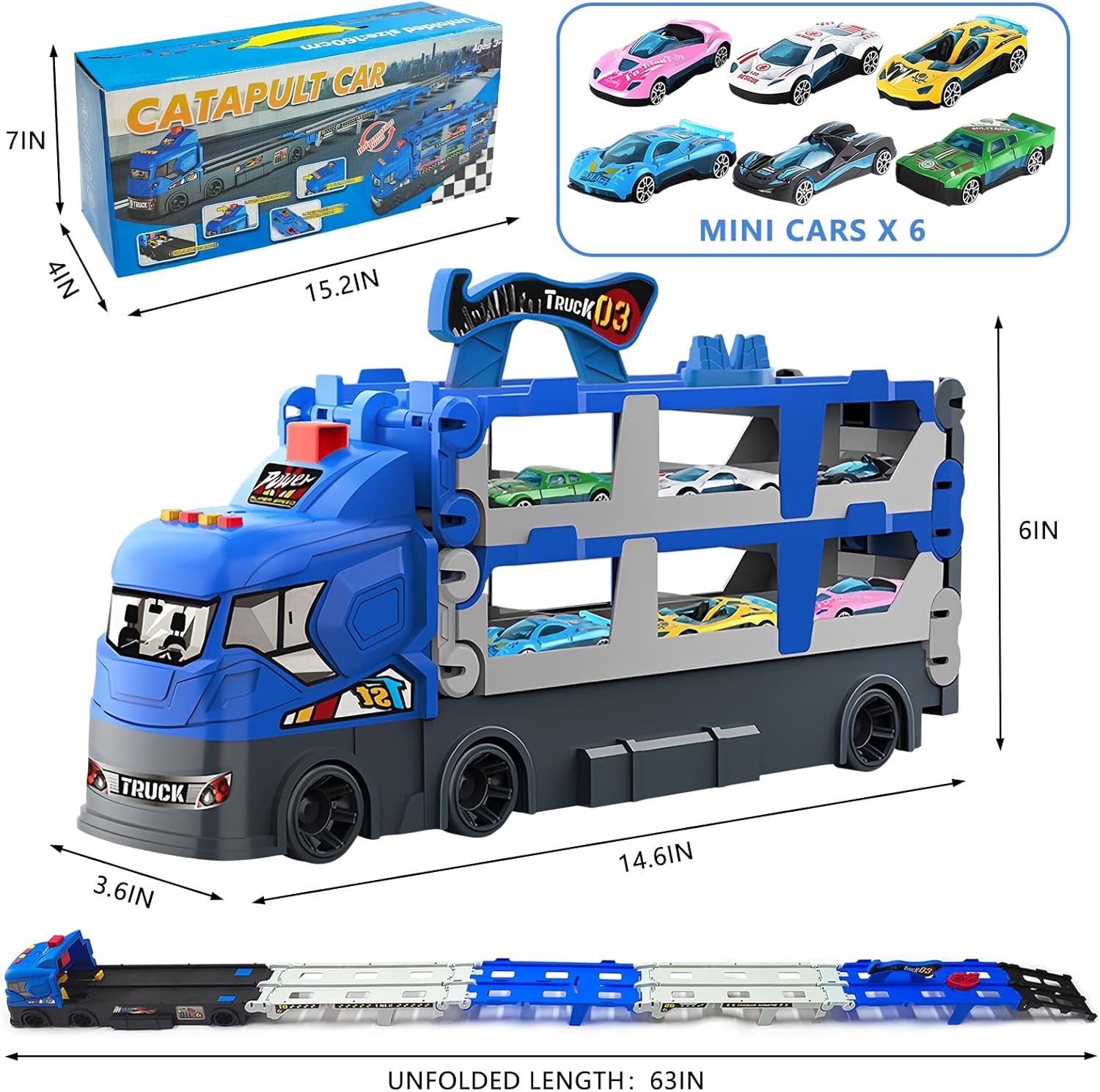 Carrier Truck Race Track - Toys