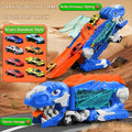 Dinosaur Truck Toy Garage, Racetrack, Transforming into a Dinosaur with Wings,