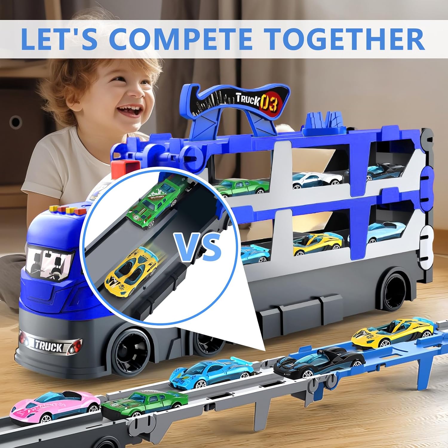 Carrier Truck Race Track - Toys
