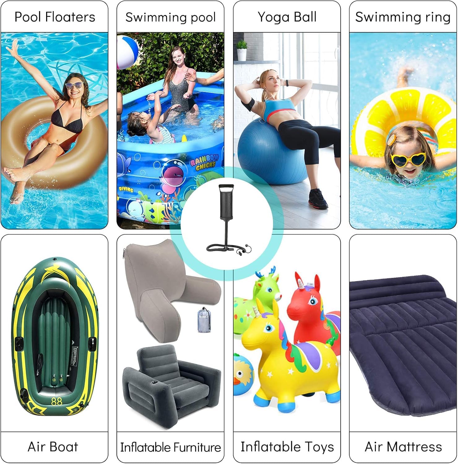 Inflation Pump| Air Pump for Sofa, Bed, Swimming Pool, Inflatables, Toys, Mattress & Tubes