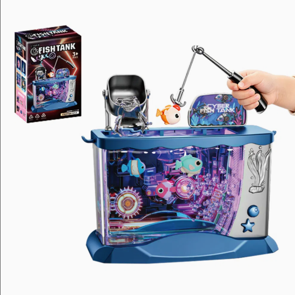 Fishing | Scooping | Electric Toy Fish Tank with Lights