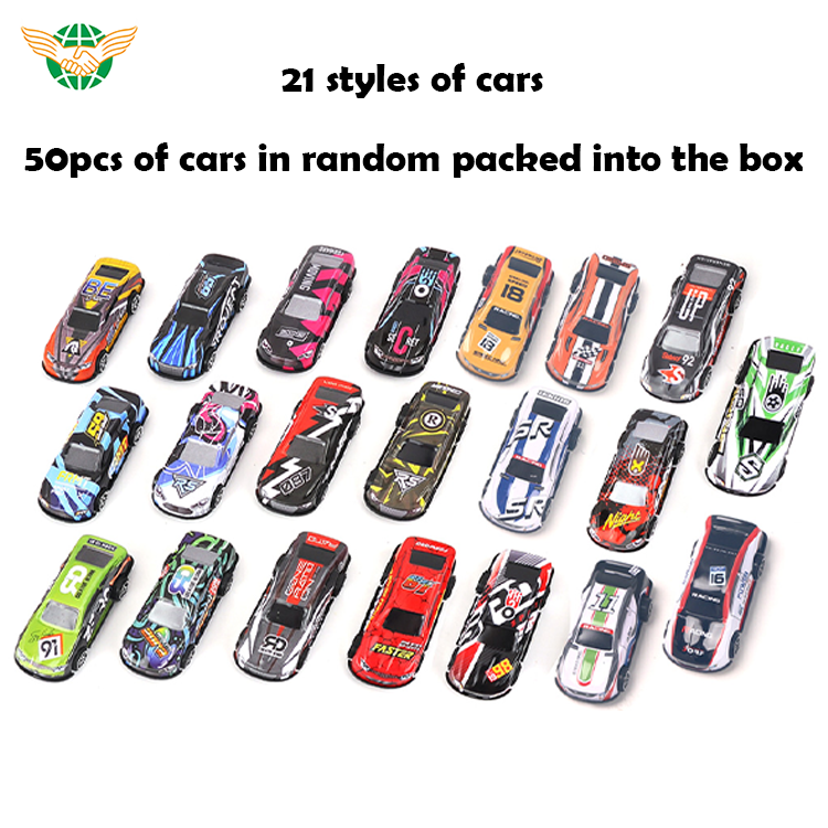 Mini Alloy Metal Racing Car Collection - 50 Pcs Set
