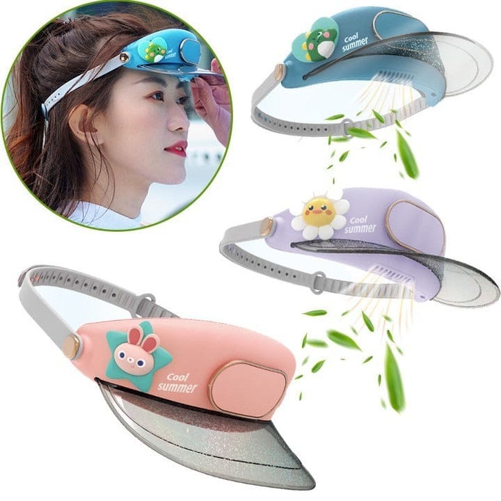 Sun Protector | Cute Hat with Cooling Fan