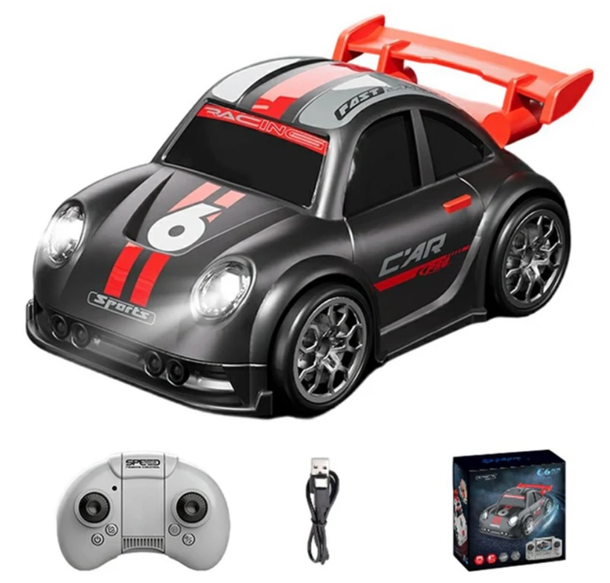 Mini Drift Racing Car C6 with LED Lights