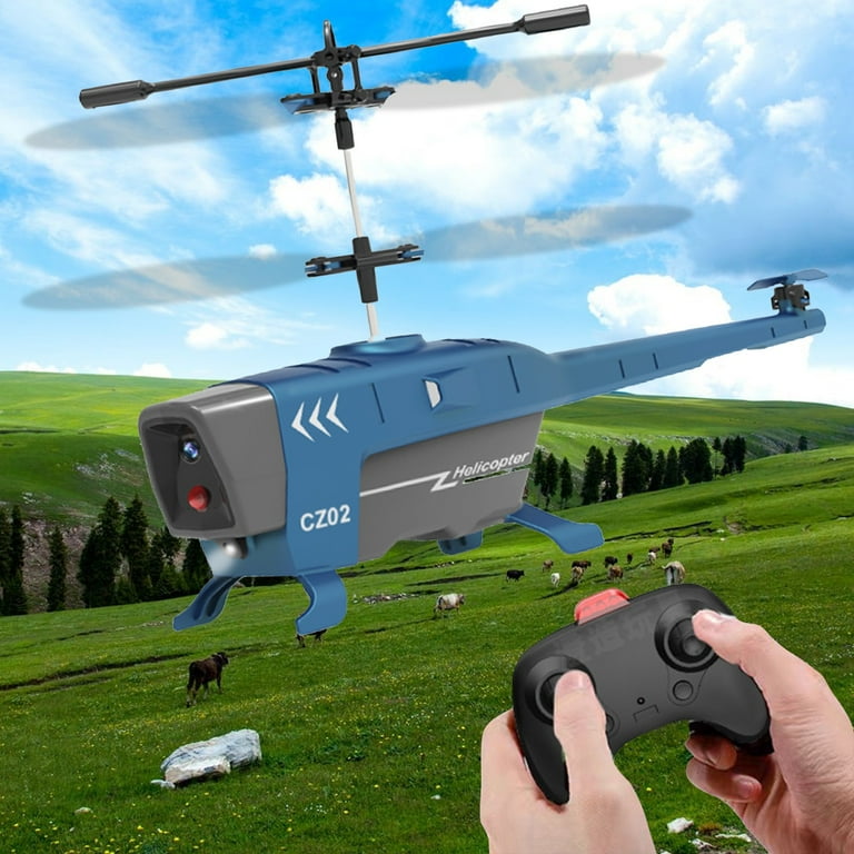 CZ 02 R/C Helicopter plane 3.5 Channel RC Helicopter with Gyro for Beginners, Indoor Outdoor Flying RC Aircraft with LED Lights,