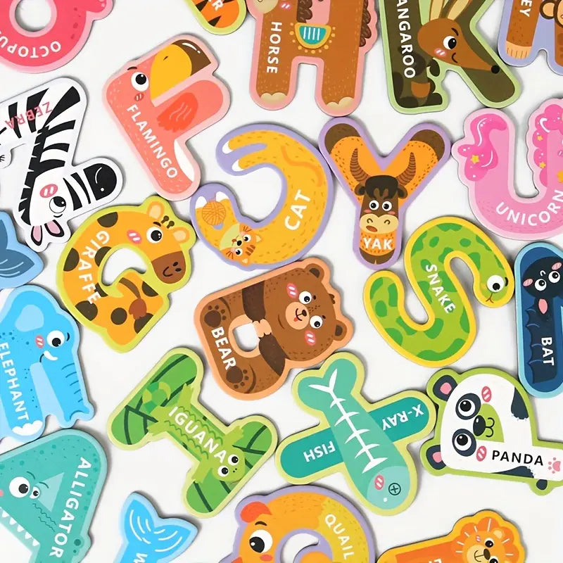 Magnetic Letters Educational Cards