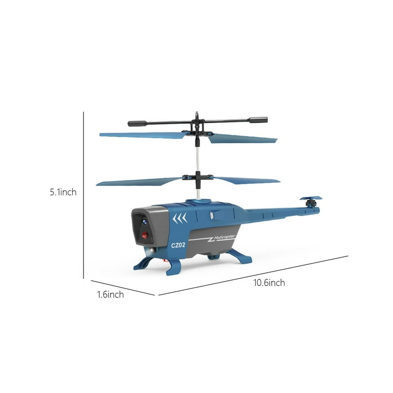CZ 02 R/C Helicopter plane 3.5 Channel RC Helicopter with Gyro for Beginners, Indoor Outdoor Flying RC Aircraft with LED Lights,
